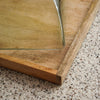 Square Wood and Glass Cake Cover