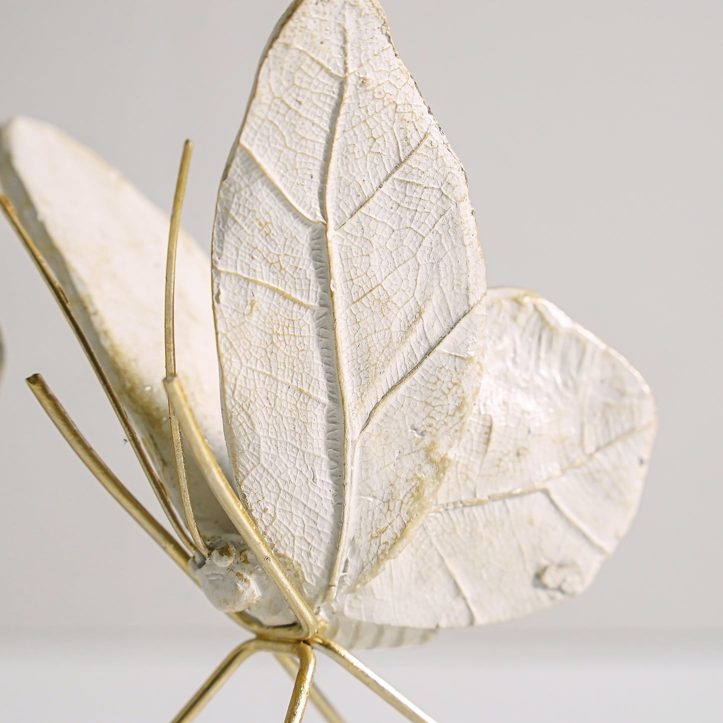 Leaf Wing Butterfly | Ivory & Gold | PRE-ORDER