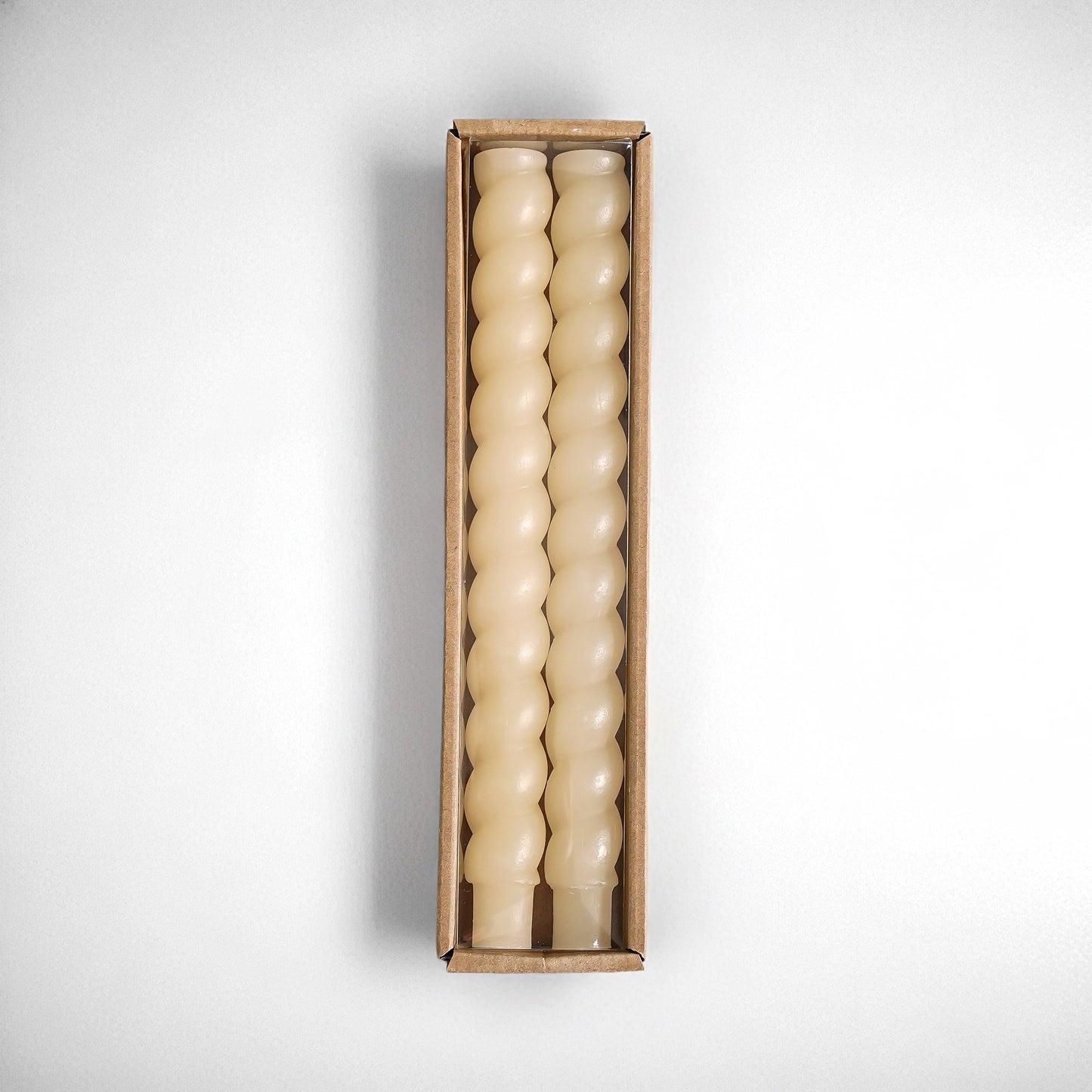 Box of Twisted Taper Candles | Set of 2