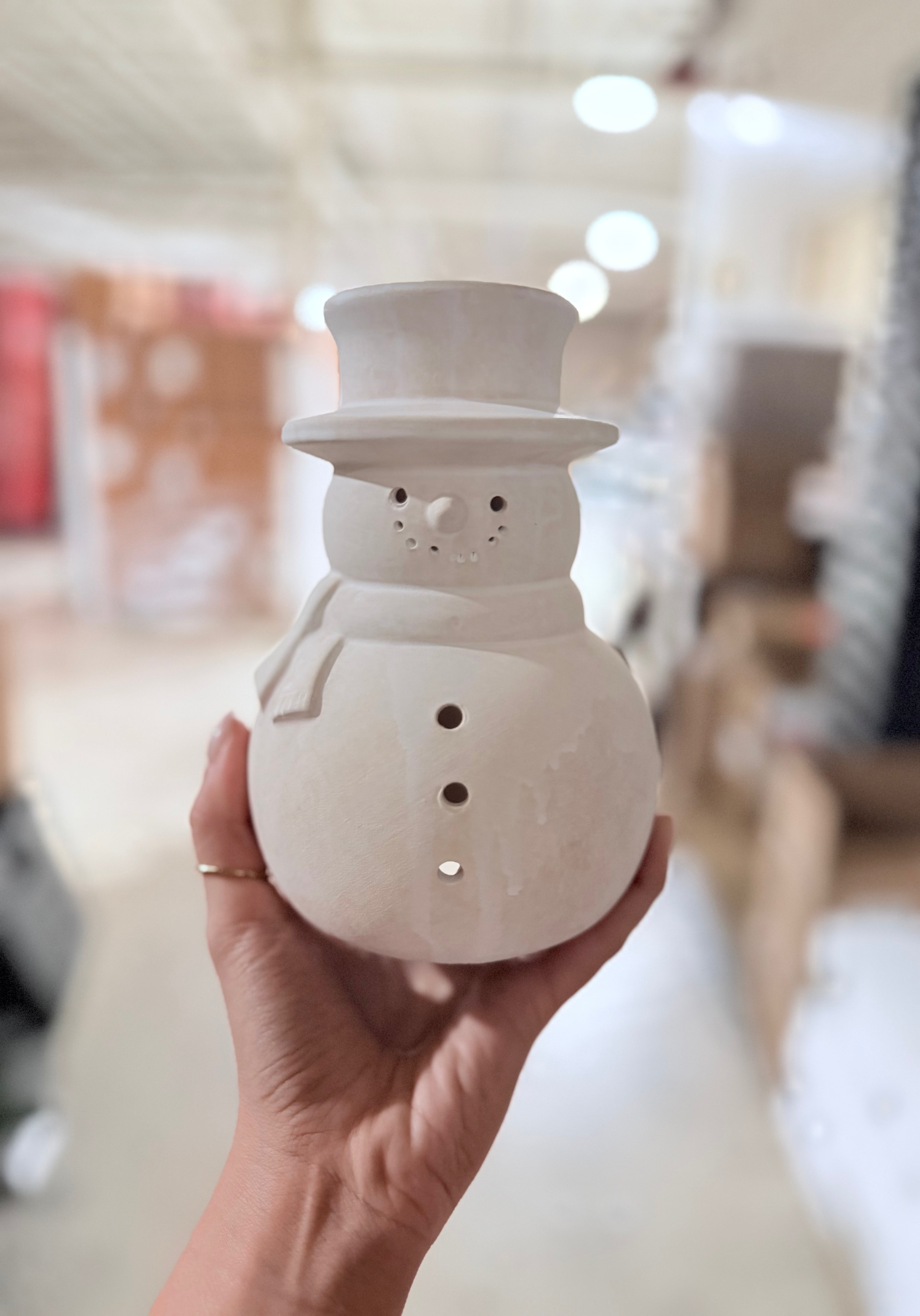 White Teracotta Snowman | Scratch & Dent