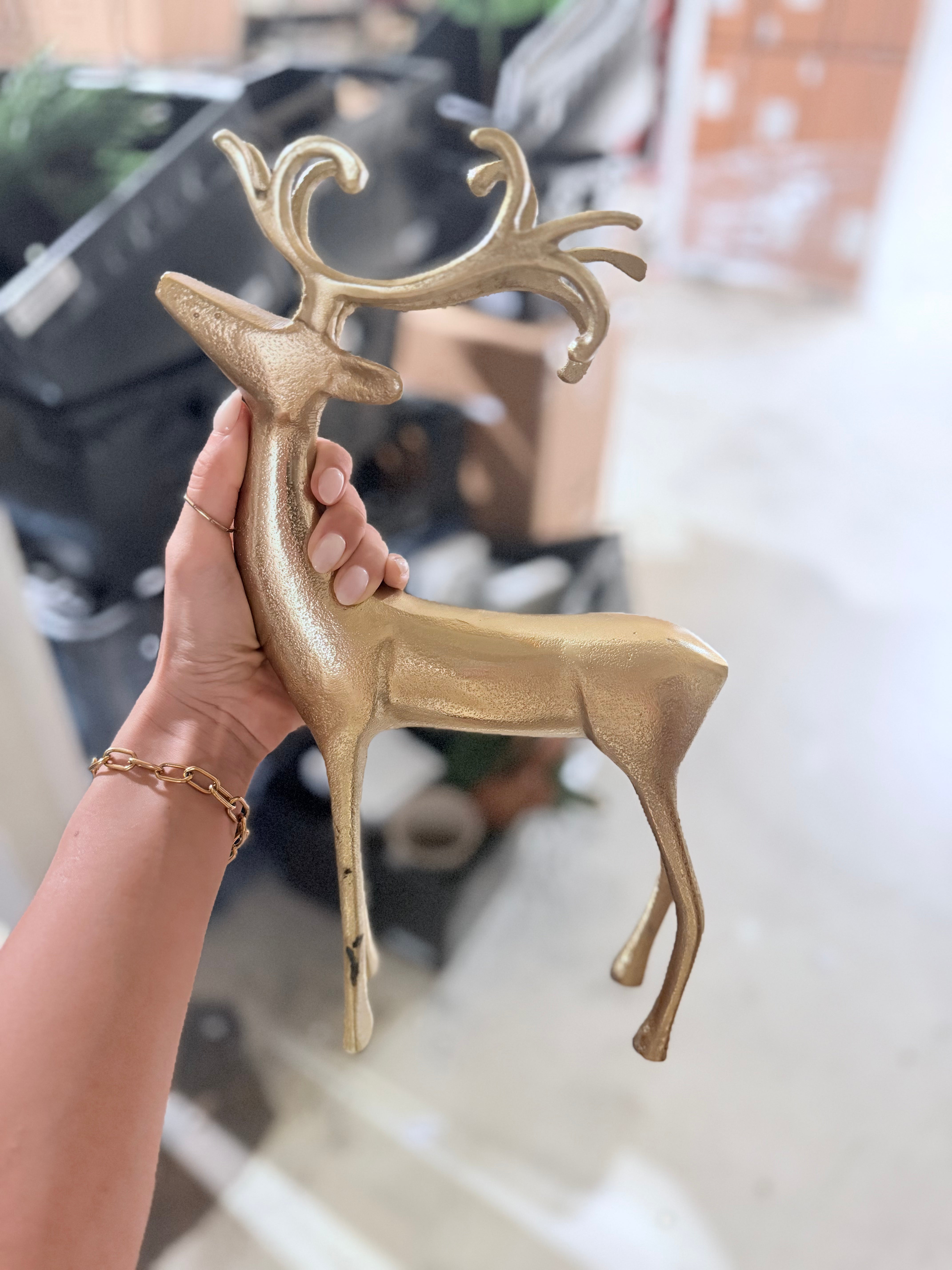 Gold Standing Deer | Scratch & Dent