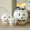 White Jack O' Lantern with Lid