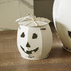 White Jack O' Lantern with Lid