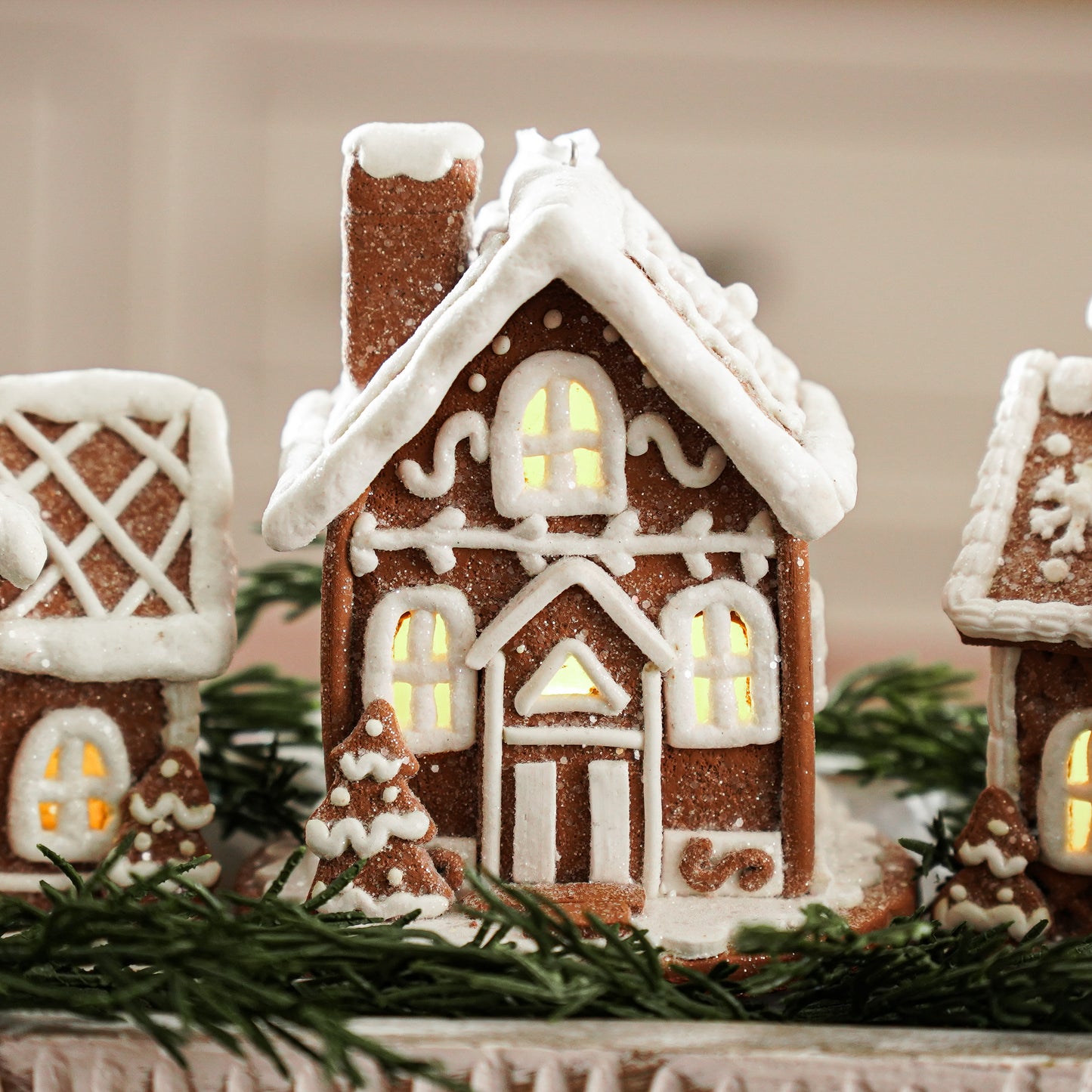 LED Gingerbread House Ornament