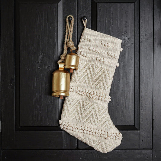 Woven Cotton Blend Stocking