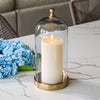 Glass Cloche with Gold Base