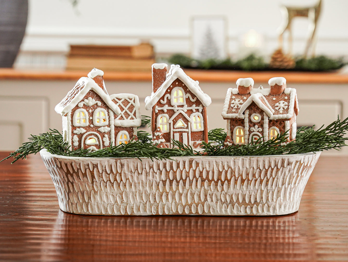 LED Gingerbread House Ornament