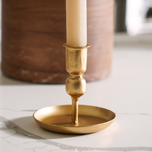 Gold Plated Candle Holder
