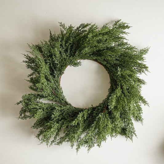 Real Touch Lebanon Cedar Wreath