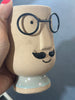 Señor Mustache Head Planter | Scratch & Dent