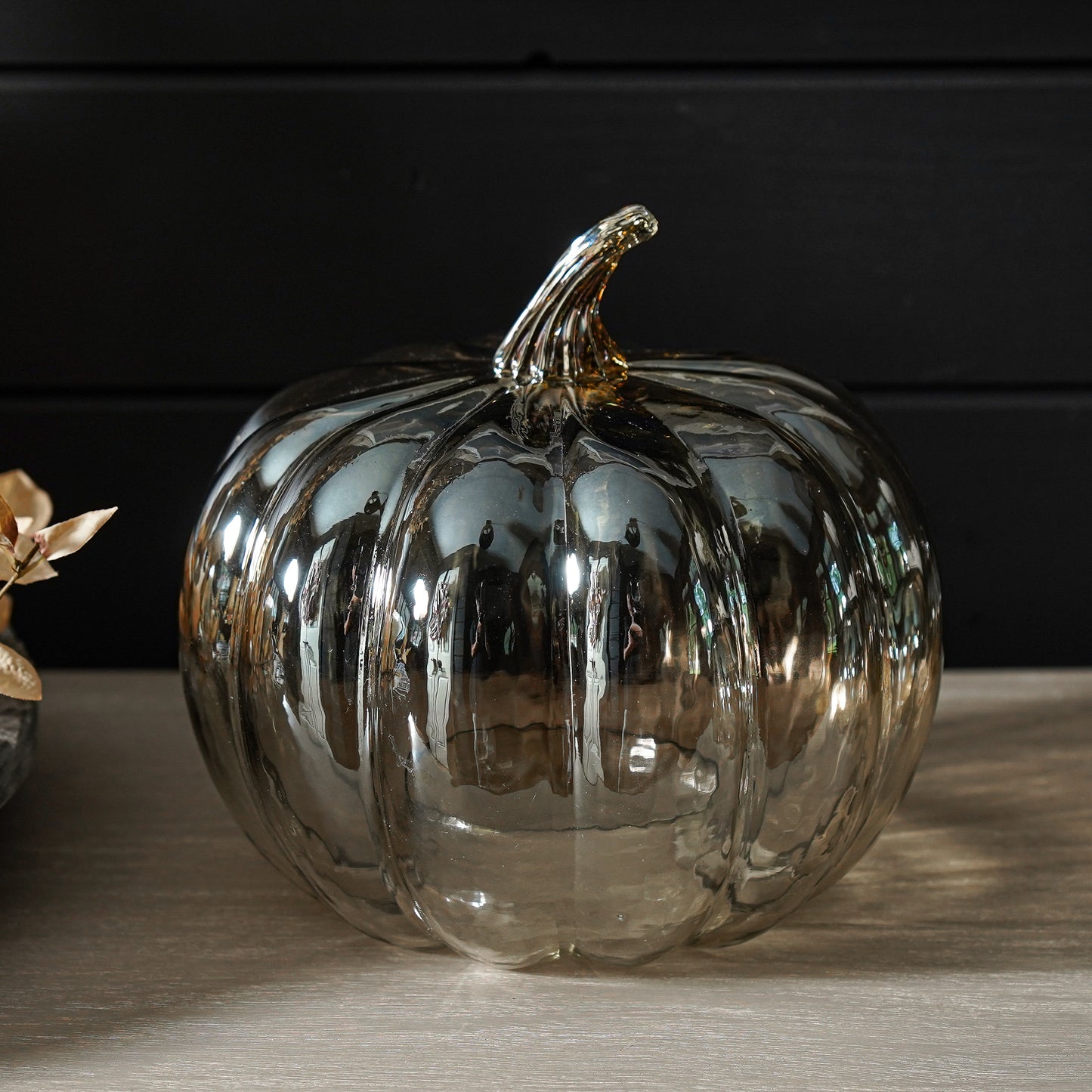 Hand-blown Glass Pumpkin Cloche