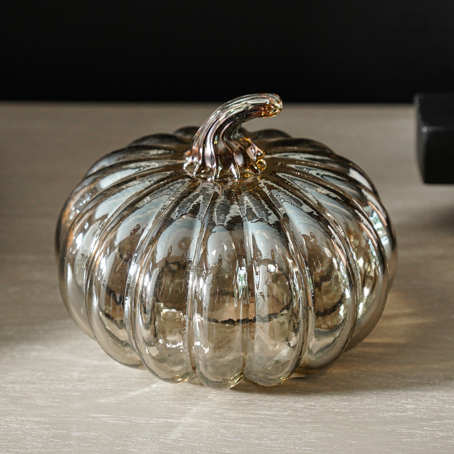 Hand-blown Glass Pumpkin Cloche