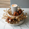 Beige Eucalyptus Candle Ring | Large