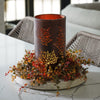 Rustic Fall Metal Candle Holder