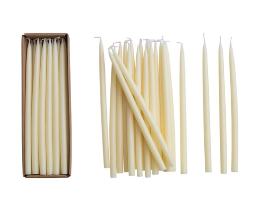Box of Thin Taper Candles | Set of 24