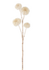 Flocked Cream Clematis Spray