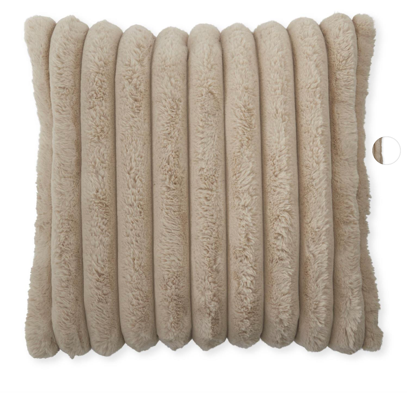 Cream Vegan Fur Pillow