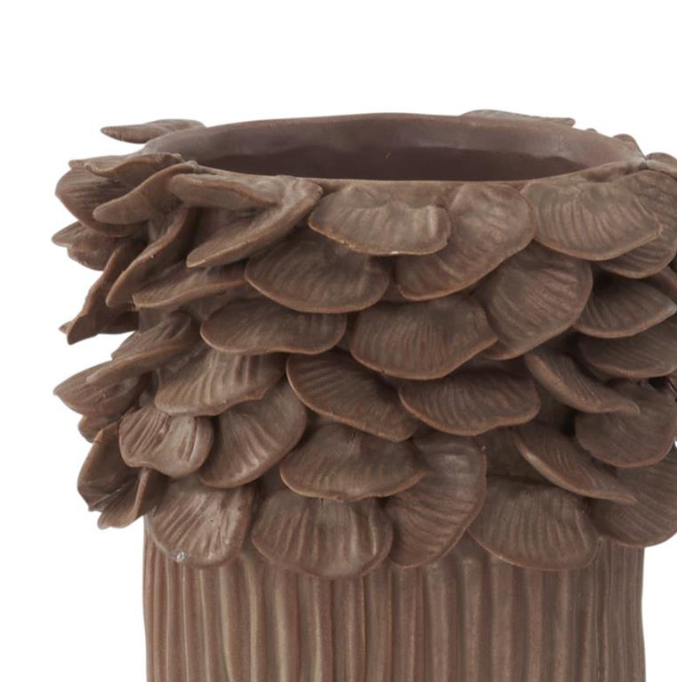 Brown Mushroom Edge Vase