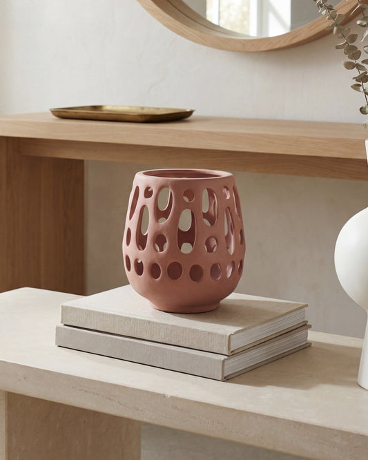 Freya Ceramic Lantern | Short