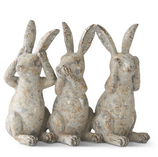 Trio Distressed Bunnies | Limited Pre-Order Offer