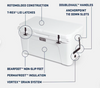 Yeti Tundra 75 Hard Cooler | White