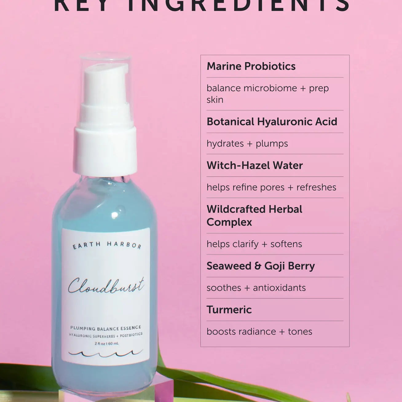 CLOUDBURST Gel Hydrator: Marine Probiotics + Herbal Complex