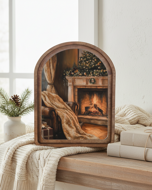 Holiday Mantel Arched Framed Decor | PRE-ORDER
