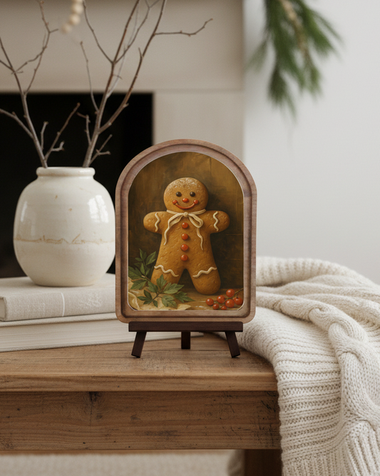 Gingerbread Arched Framed Decor | PRE-ORDER