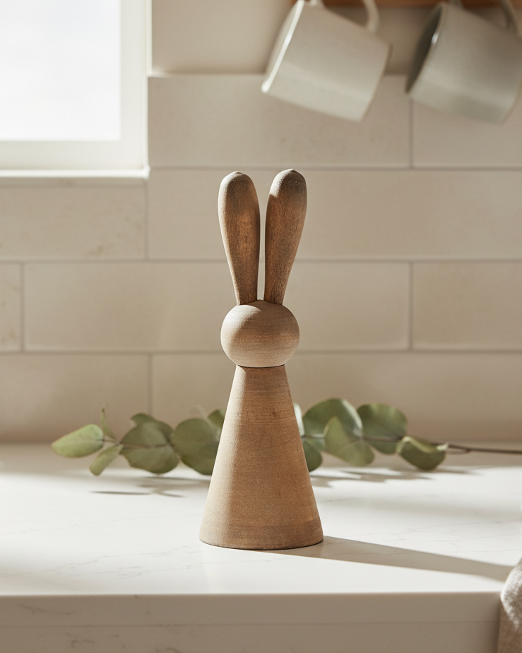Mini Natural Wood Bunny Accent | Early Access Release
