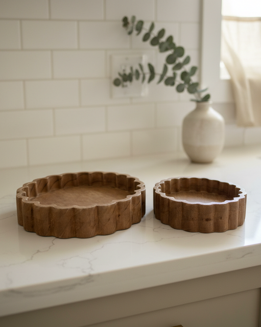 Micah Scallop Wood Tray | Early Access Release