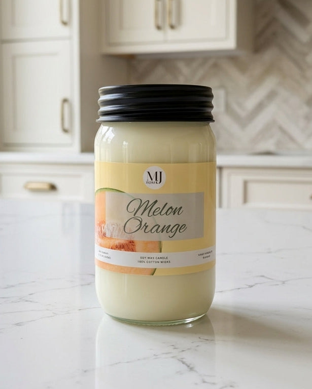Melon Orange | Mason Jar Soy Candle