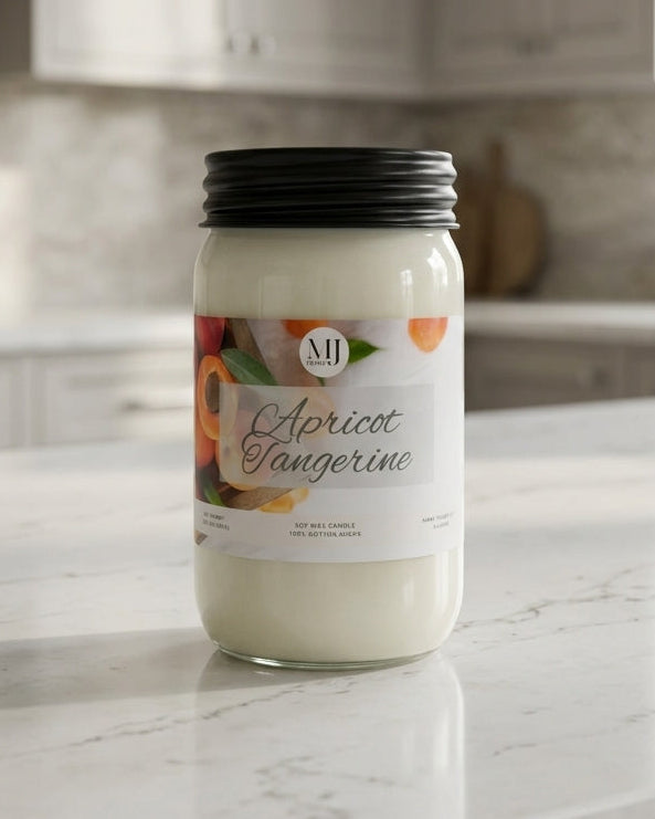 Apricot Tangerine | Mason Jar Soy Candle