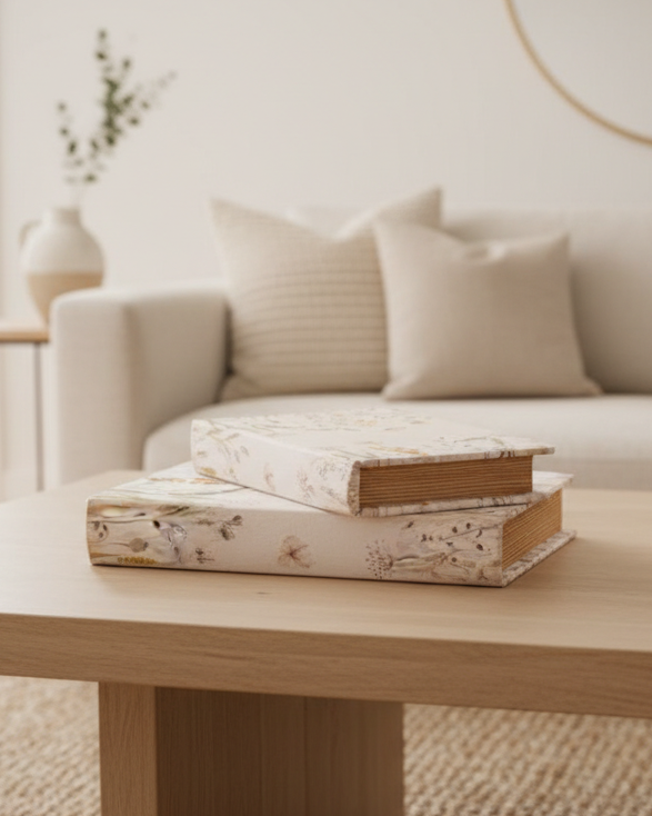 Floral Storage Book Set