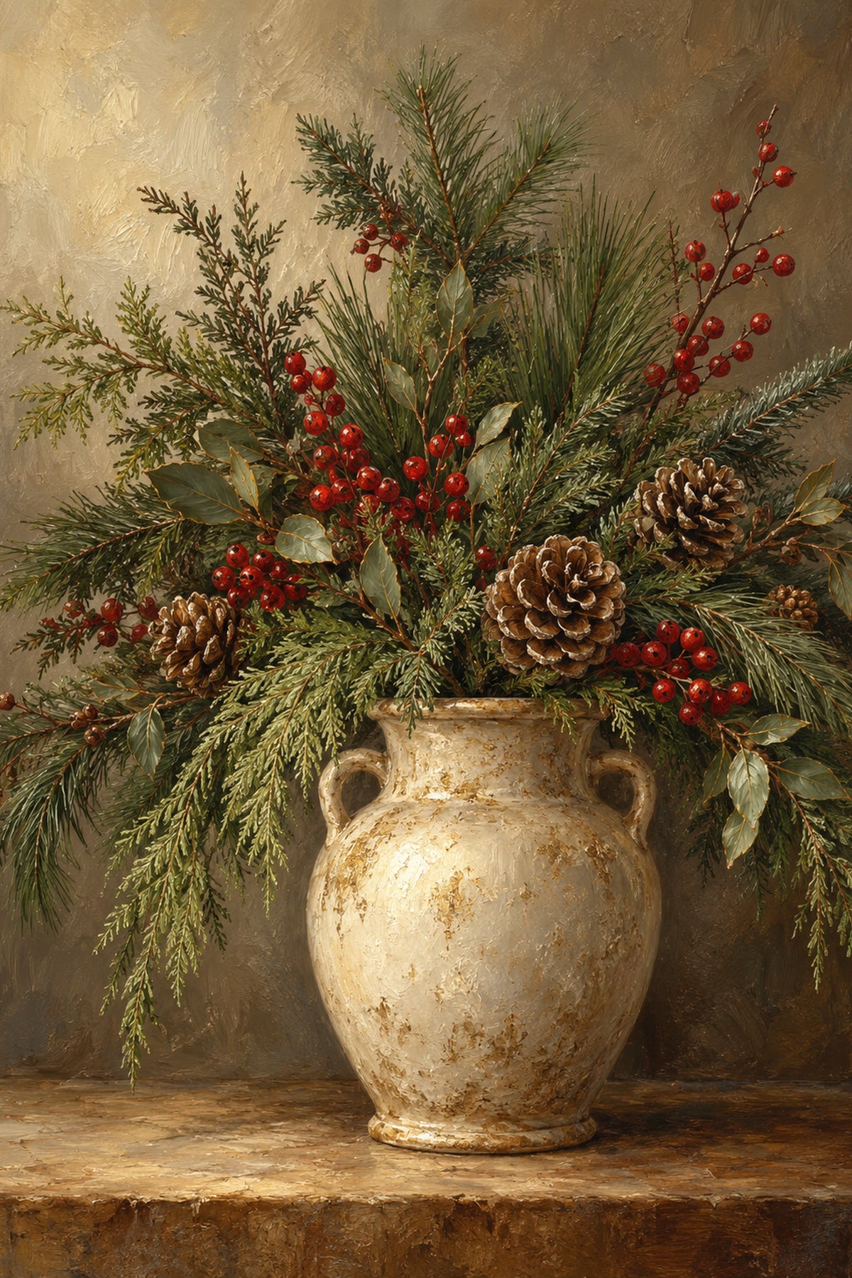 Holiday Botanicals art print — 4 × 6 inches — frame sold separately