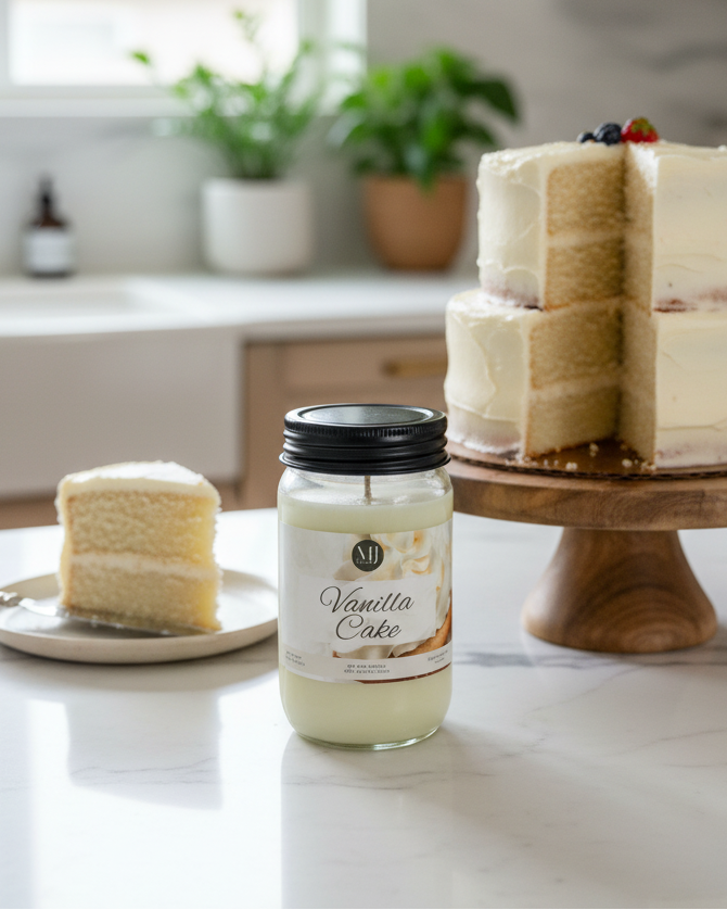 Vanilla Cake | Mason Jar Soy Candle