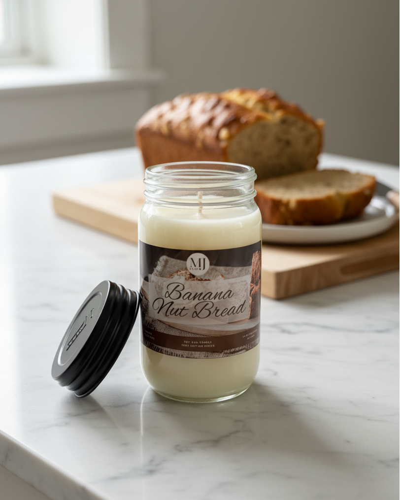 Banana Nut Bread | Mason Jar Soy Candle