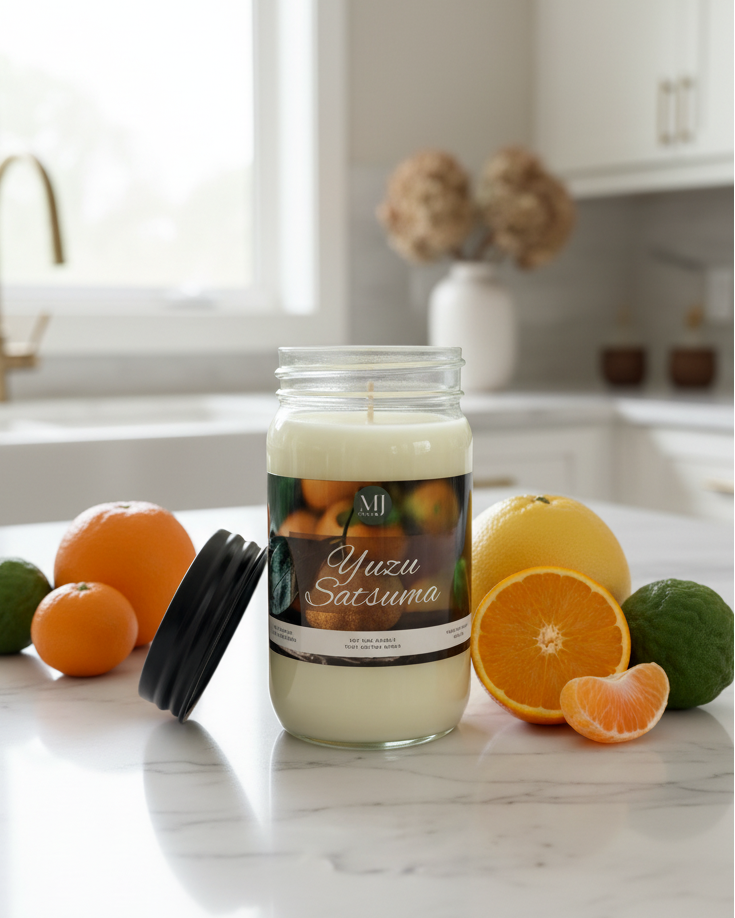 Yuzu Satsuma | Mason Jar Soy Candle