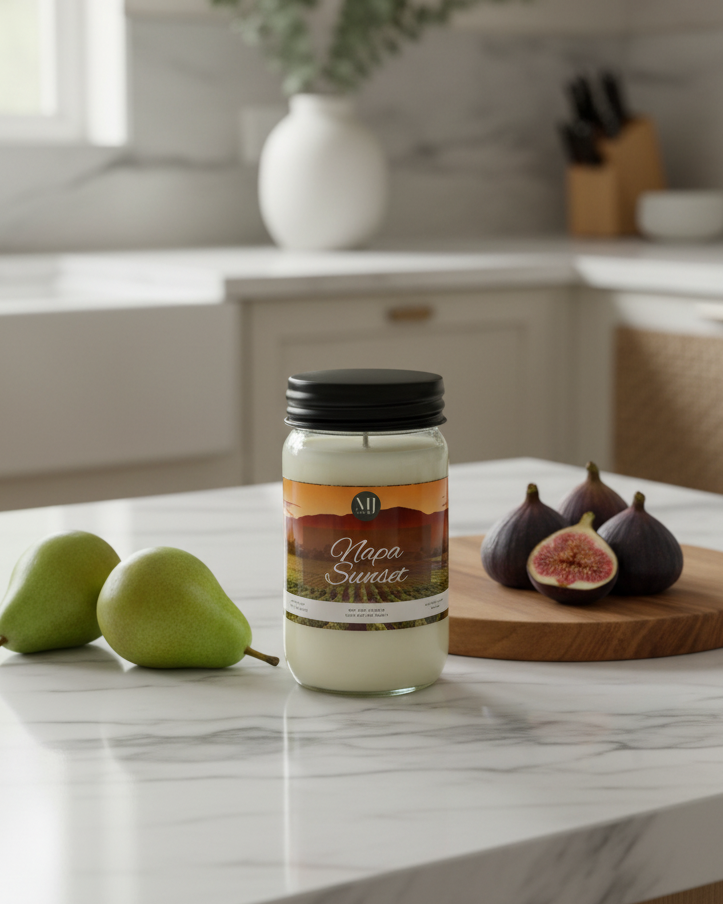 Napa Sunset | Mason Jar Soy Candle