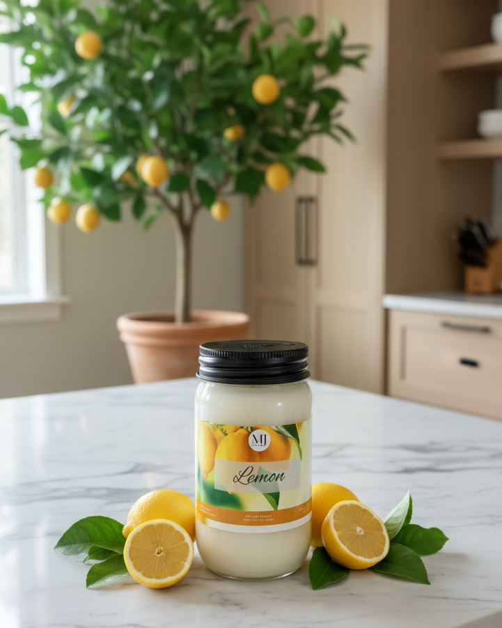 Lemon | Mason Jar Soy Candle