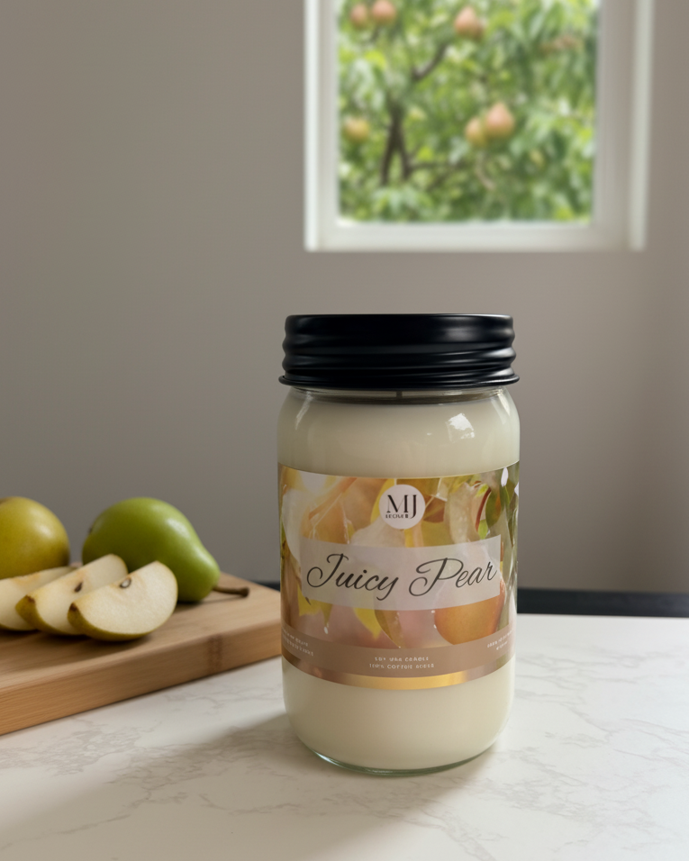 Juicy Pear | Mason Jar Soy Candle